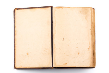 Open Book blank on white
