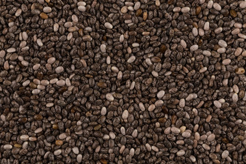 Chia seeds closeup