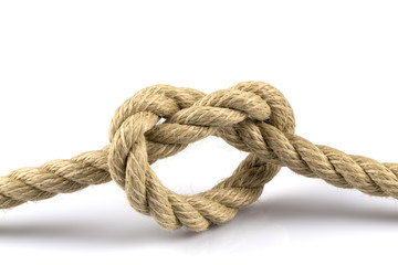 heart shape knot of rope