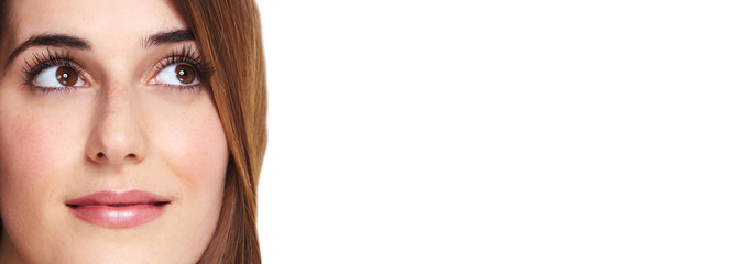 Obraz premium Beautiful woman face.