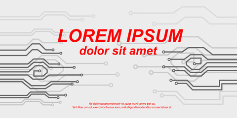 Digital data background with space for your text, internet technology. Vector illustration