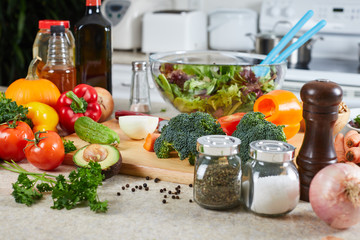 Vegetables in the kitchen.