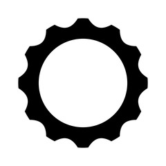 gears settings flat icon vector illustration design