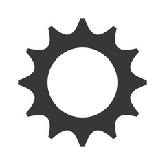 gears settings flat icon vector illustration design
