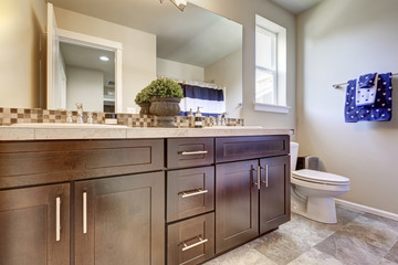 Clean and tidy bathroom interior