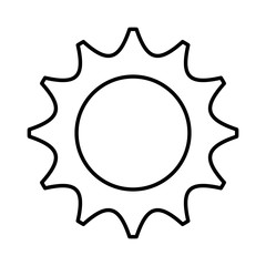 gears settings flat icon vector illustration design