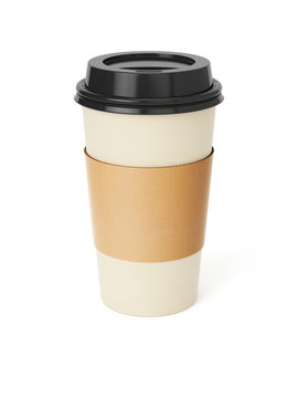 Take-out coffee in thermo cup