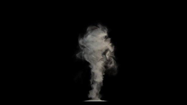 tornado effect with alpha, isolated on black background