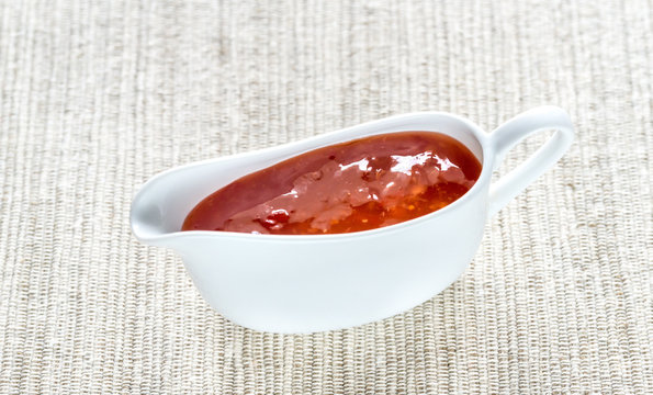 Bowl of thai sweet chili sauce
