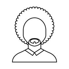businessman avatar line icon vector illustration design