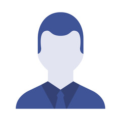businessman avatar line icon vector illustration design
