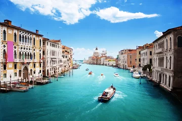 Fototapete Rund Grand Canal and Basilica Santa Maria della Salute, Venice, Italy © Iakov Kalinin