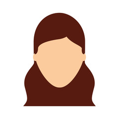 woman female avatar line icon vector illustration design