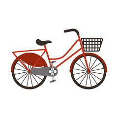 Fototapeta na wymiar bicycle vehicle style isolated icon vector illustration design