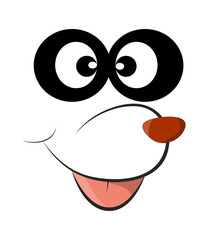 smile face with tongue vector symbol icon design. Beautiful illu