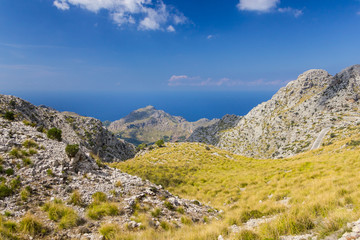 Beautiful view of Sierra de Tramuntana, Mallorca, Spain