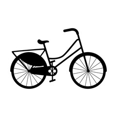 bicycle vehicle style isolated icon vector illustration design
