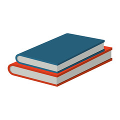 Books icon. literature education and learning theme. Isolated design. Vector illustration