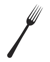 kitchen fork vector symbol icon design.