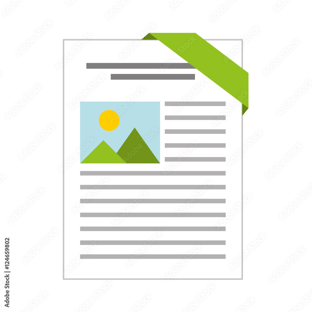 Poster document file format isolated icon vector illustration design