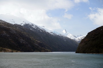 Nena Glacier in the archipelago of Tierra del Fuego.