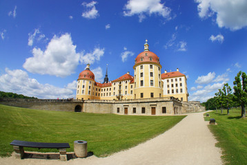 Fototapeta na wymiar Beautiful view of castle Moritzburg, Germany