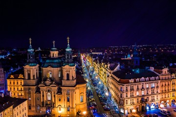 Fototapeta na wymiar View of prague rooftops in Old Town Prague, Czech Republich