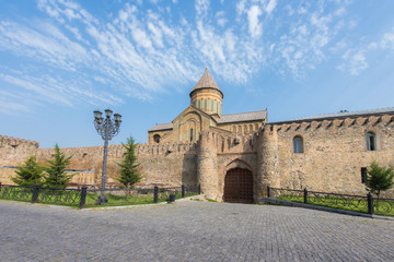 Fototapeta premium Svetitskhoveli Cathedral, a Georgian Orthodox cathedral in town of Mtskheta, Georgia.