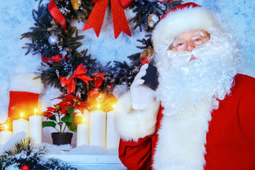 Santa Claus calls