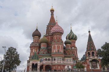 St. Basil cathedral on Red Square in Moscow, Russia