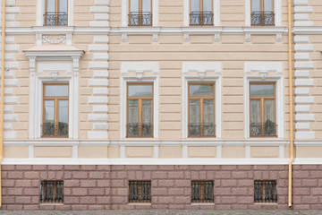 Window in the old town building