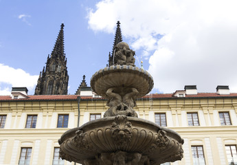  Landmarks, in the Prague Castle complex, Czech Republic. Prague Castle is the most visited attraction in the city.