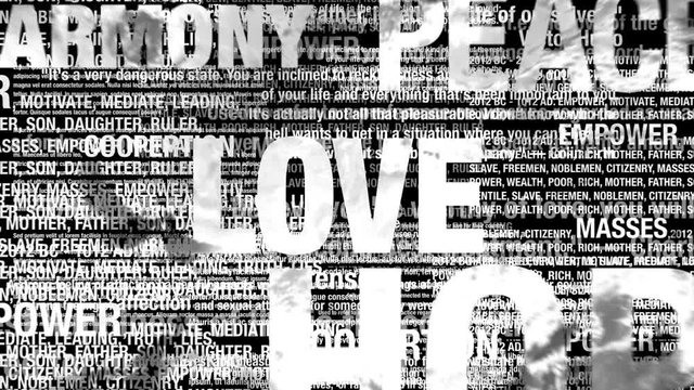 Love Words Background