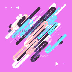 Dynamic modern geometric background