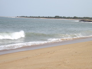 Calming Ghana Beach and Sea