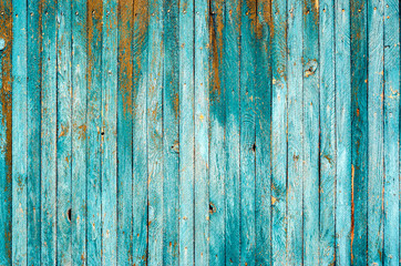 Old Shabby Wooden Planks with cracked color Paint