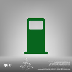 Petrol refueling station vector icon