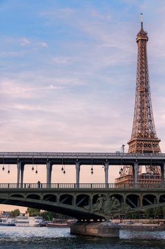 Eiffel Tower seen from the Seine