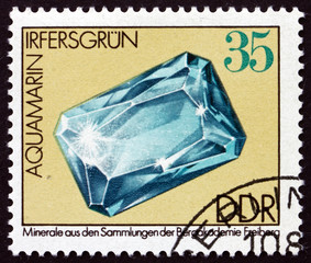 Postage stamp Germany 1974 Aquamarine