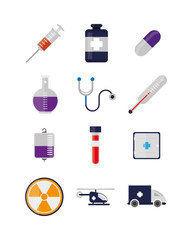 Set of medical icons