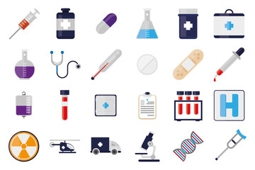 Set of medical icons