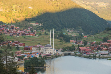 Long Lake (Uzungol) in Trabzon,Turkey