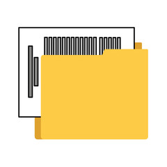 organizer file folder isolated icon vector illustration design