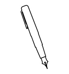 pen school supply isolated icon vector illustration design