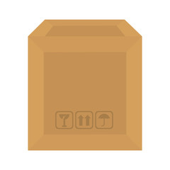 carton box packing isolated icon vector illustration design