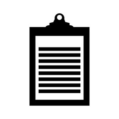 clipboard paper order isolated icon vector illustration design