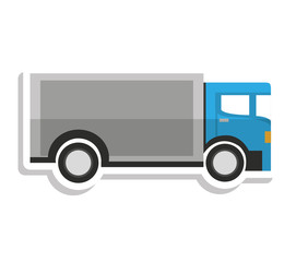 truck vehicle delivery service vector illustration design