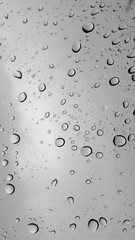 Water drops on the car window