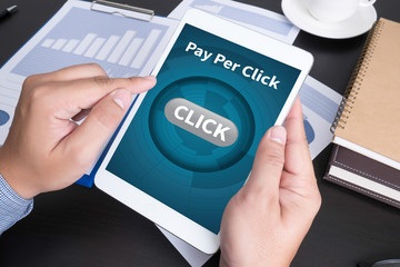 PPC - Pay Per Click concept