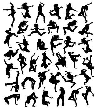 Hip Hop Dancing Collection, illustration art vector design